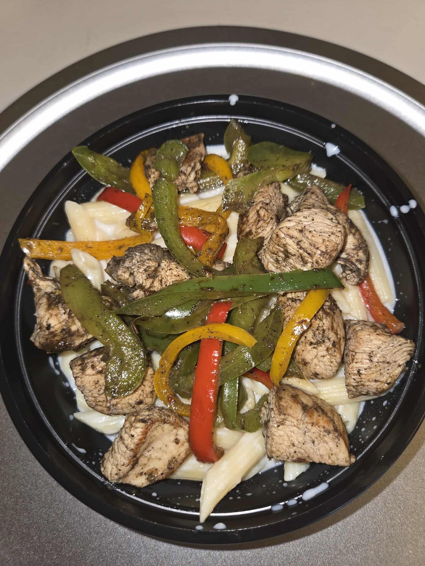 Jerk chicken rasta pasta