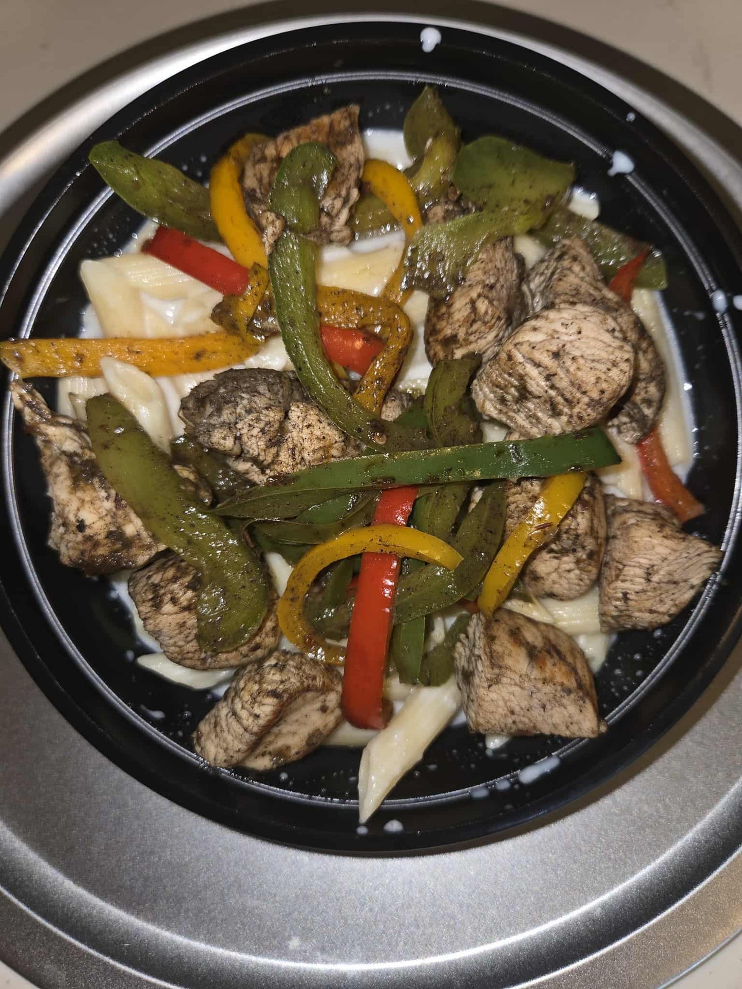 Jerk chicken rasta pasta