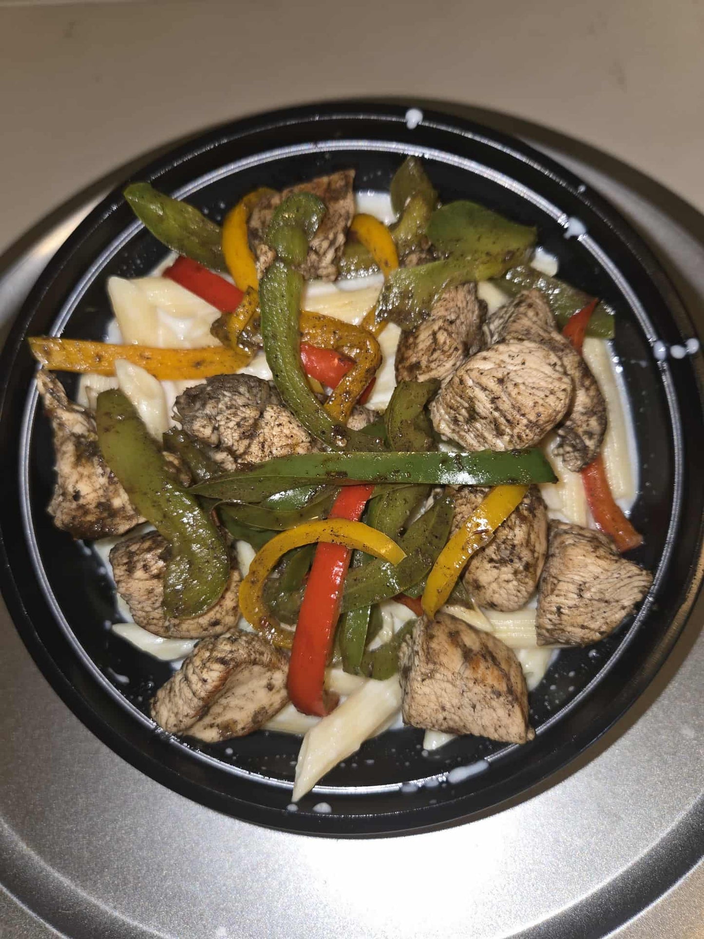 Jerk chicken rasta pasta