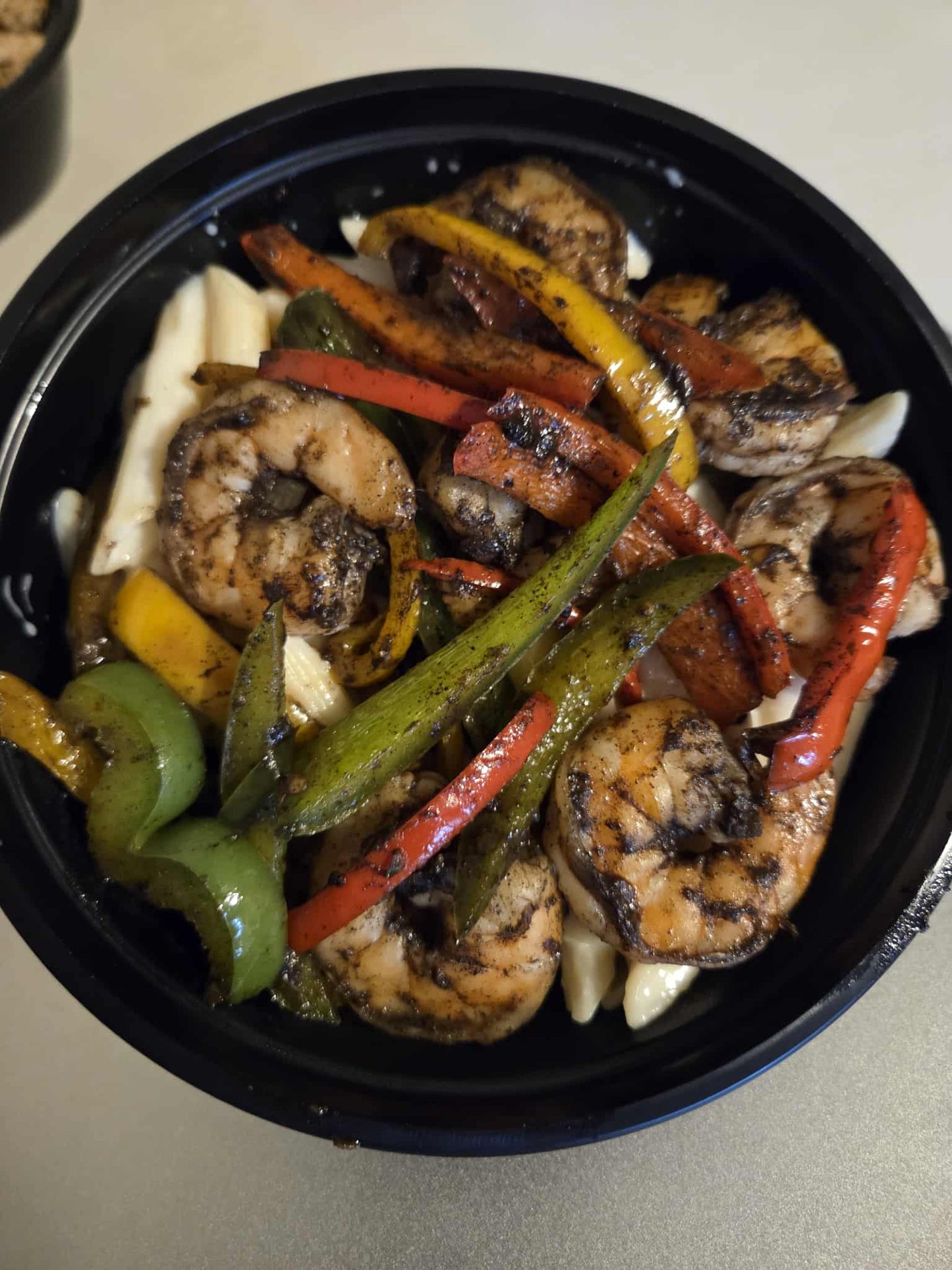 Jumbo shrimp rasta pasta